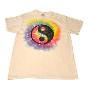 Tie Dye Yin Yang MultiColor T-Shirt Large NWT